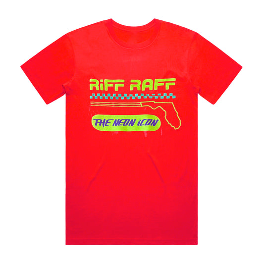 RiFF RAFF - THE NEON ICON TEE (RED)