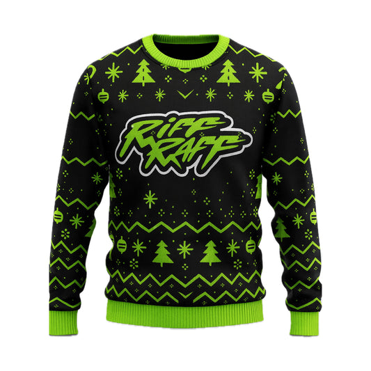 Neon Green Christmas Tree Fireplace Story Teller Upper Torso Warmer