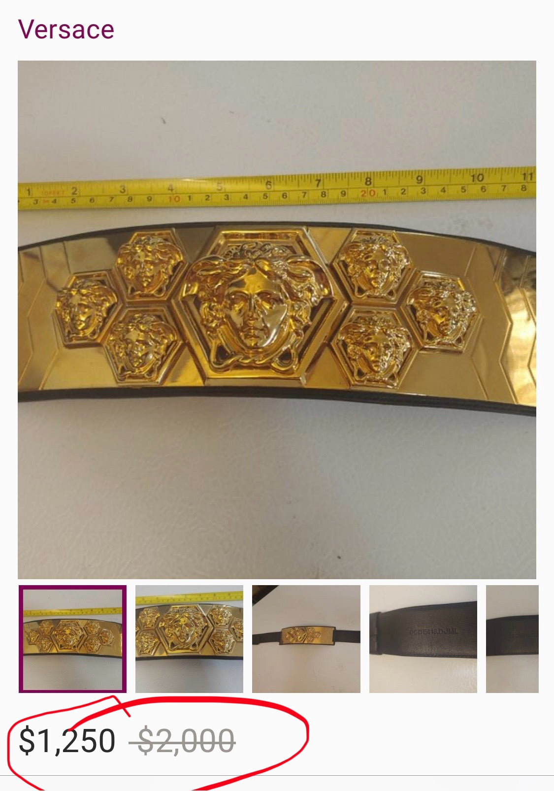 Autographed RiFF RAFF Versace Belt
